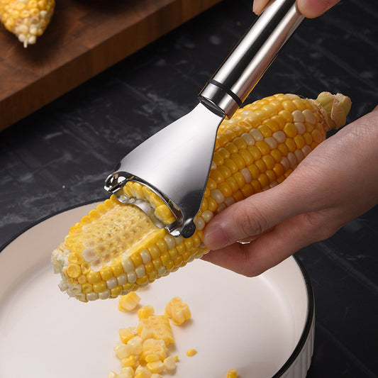 Double-wire handle corn scraper