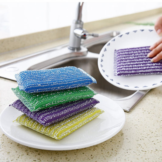 Stainless Steel Scouring Pads – 4/pcs