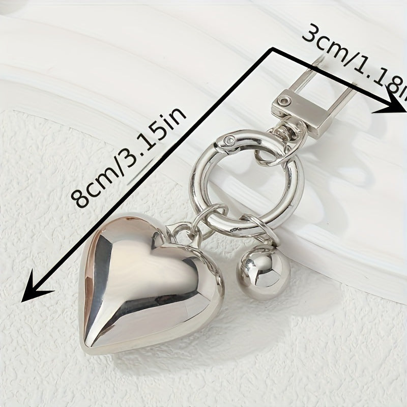 Heart-shaped keychain