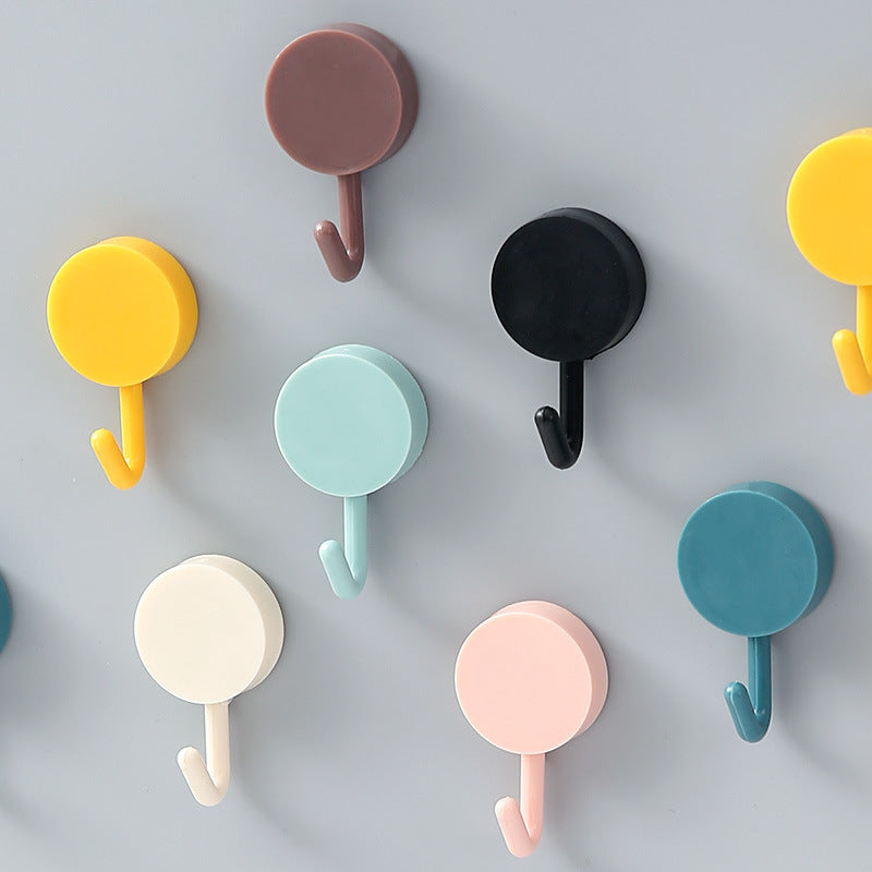 Punch-free wall sticker small hook (6 pieces)