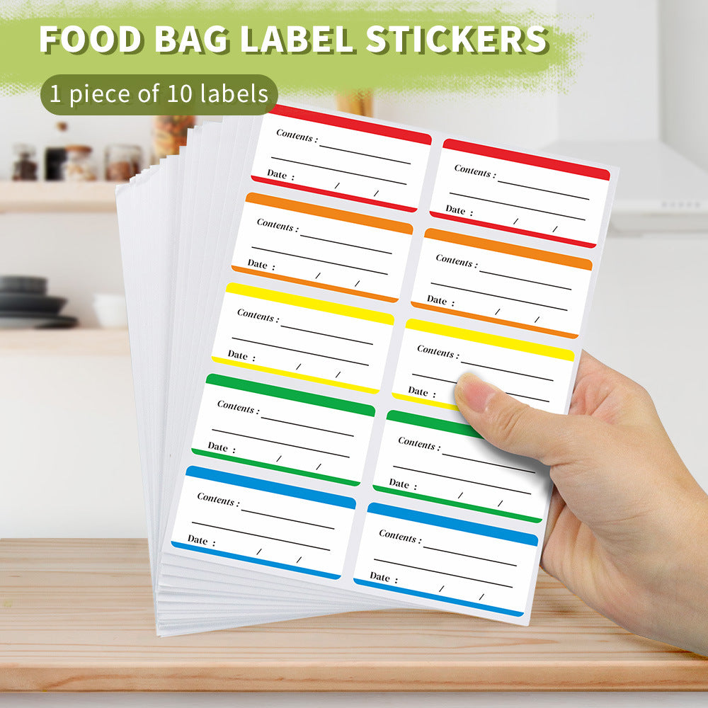 Freezer Food Labels