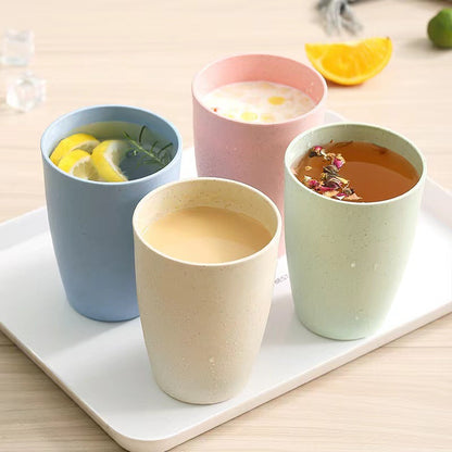 Wheat Straw Washing Cup-5PCS