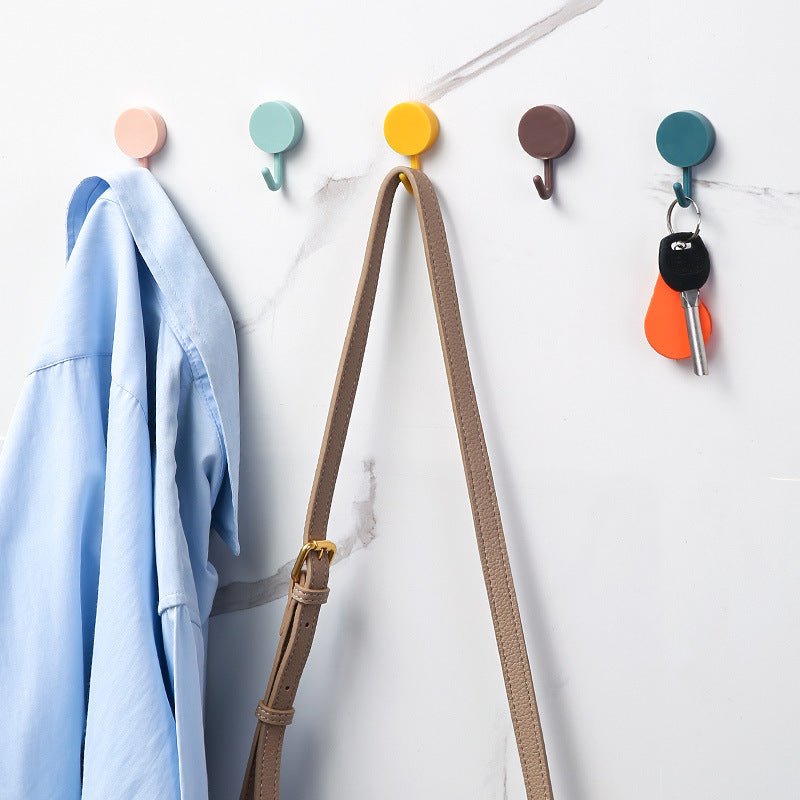 Punch-free wall sticker small hook (6 pieces)