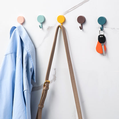 Punch-free wall sticker small hook (6 pieces)