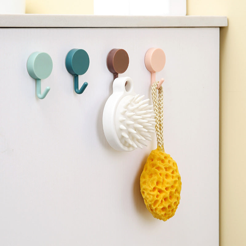 Punch-free wall sticker small hook (6 pieces)