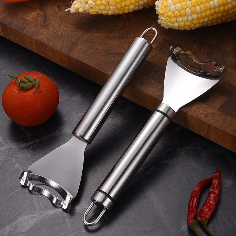 Double-wire handle corn scraper