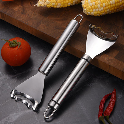 Double-wire handle corn scraper