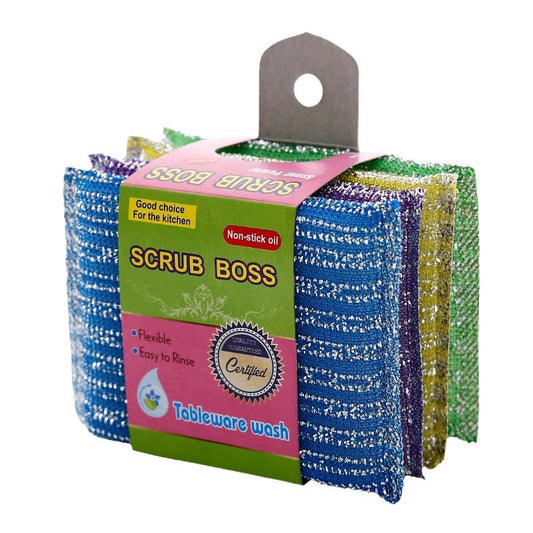 Stainless Steel Scouring Pads – 4/pcs