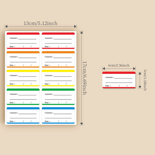 Freezer Food Labels