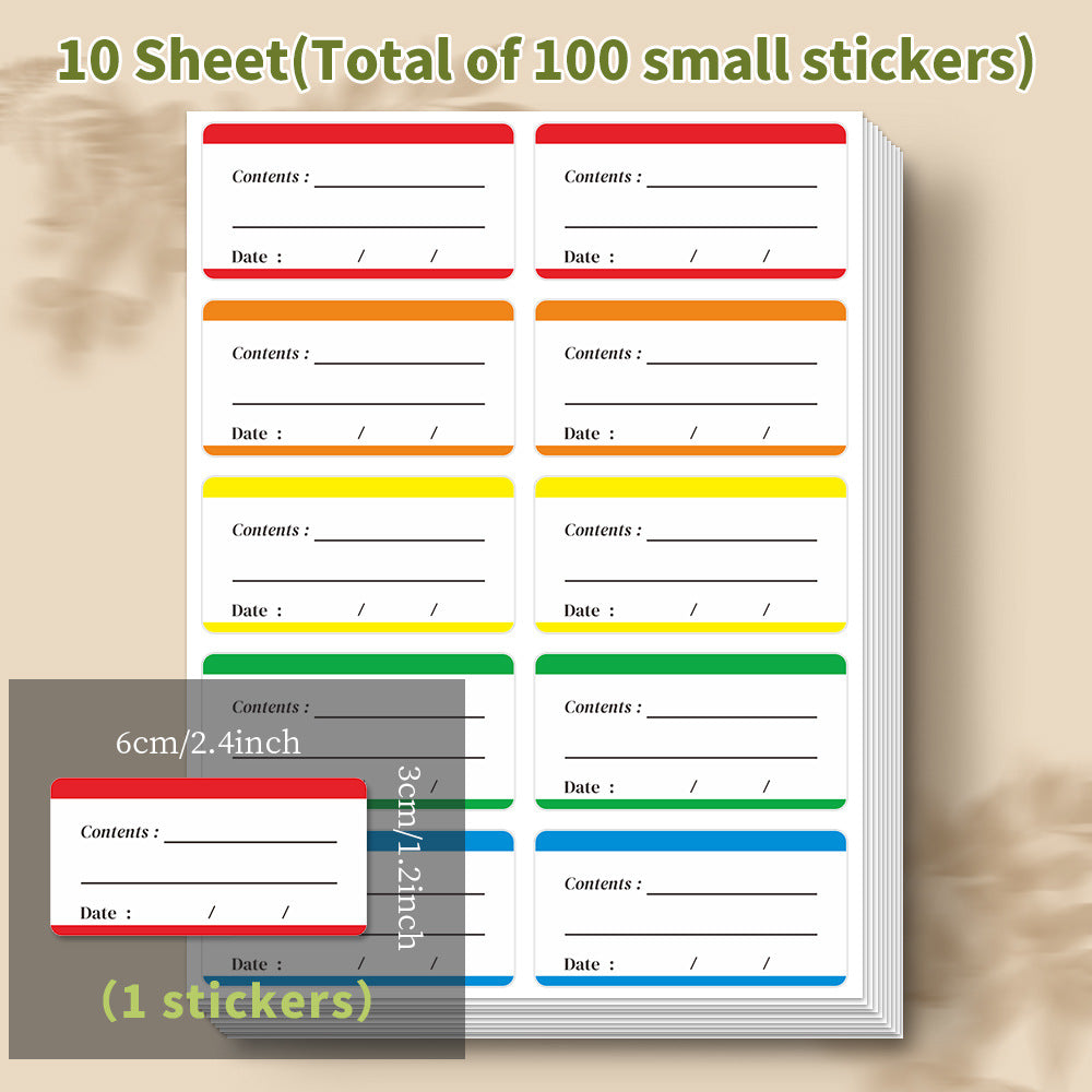 Freezer Food Labels