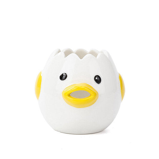Ceramic chicken egg white separator